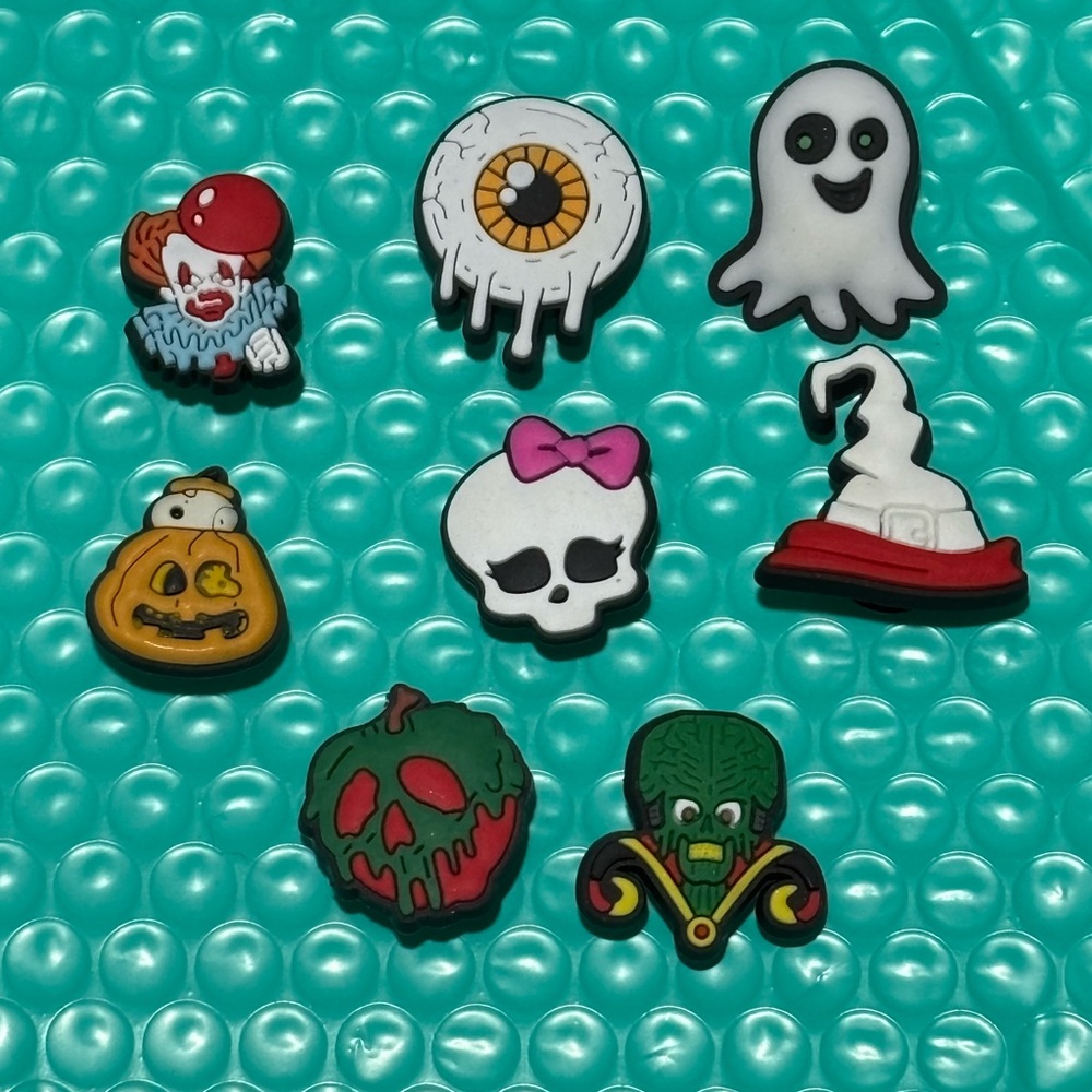 Crocs Shoe Charms Halloween Theme PVC Shoe Decorations Horror nightmare